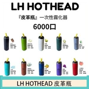 LH HOTHEAD皮革瓶電子煙可充電6000口一次性